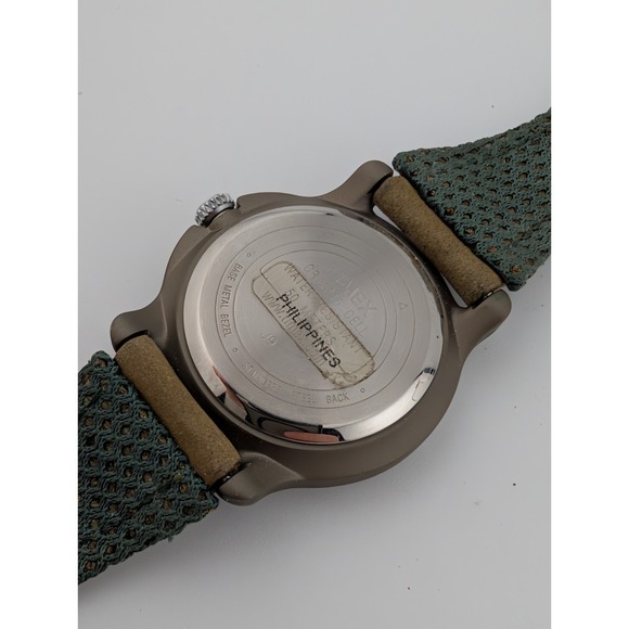 VTG 2002 Timex Expedition Watch Women 30mm Case Brown Band- New BAttery - Picture 8 of 9